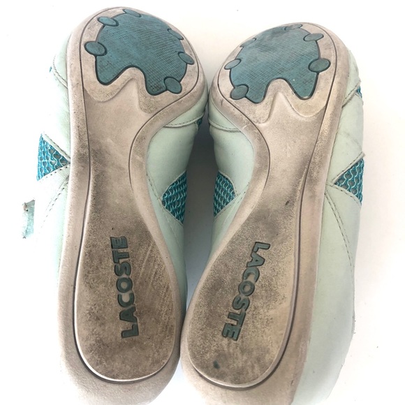 Lacoste Women sneakers size 9 turquoise - Picture 5 of 5